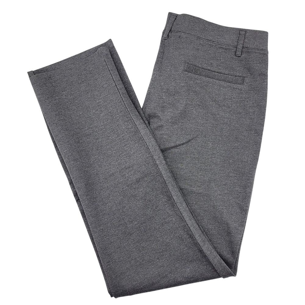 NEW Quince Ultra-Stretch Ponte Straight Leg Pant Large Regular Charcoal Pull On
